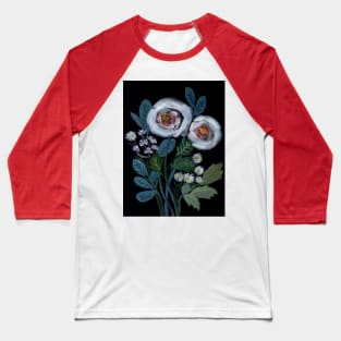 Night Flowers Baseball T-Shirt